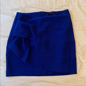 Zara Royal Blue Wrap Around Skirt XS